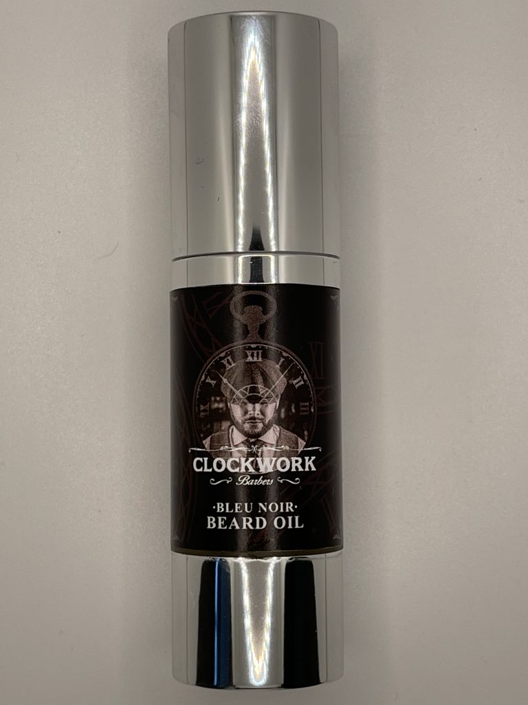 BEARD OIL BLUE NOIR Clockwork Barbers
